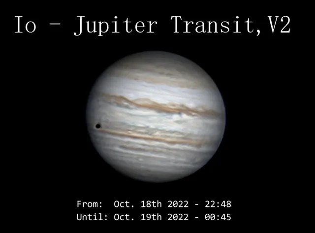 Transit of Jupiter moon Io